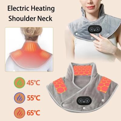 Electric Heating Warm Back Brace Tool Shoulder and Neck Cervical Pad Massager Multifunctional Hot Compress Massage Shawl Relaxed