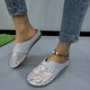 Fashion 2025 Fashion Ladies Shoes Closed Toe Women's Slippers New Embroidery Outdoor Best Seller Daily Comfortable Flat Slippers Zapatos