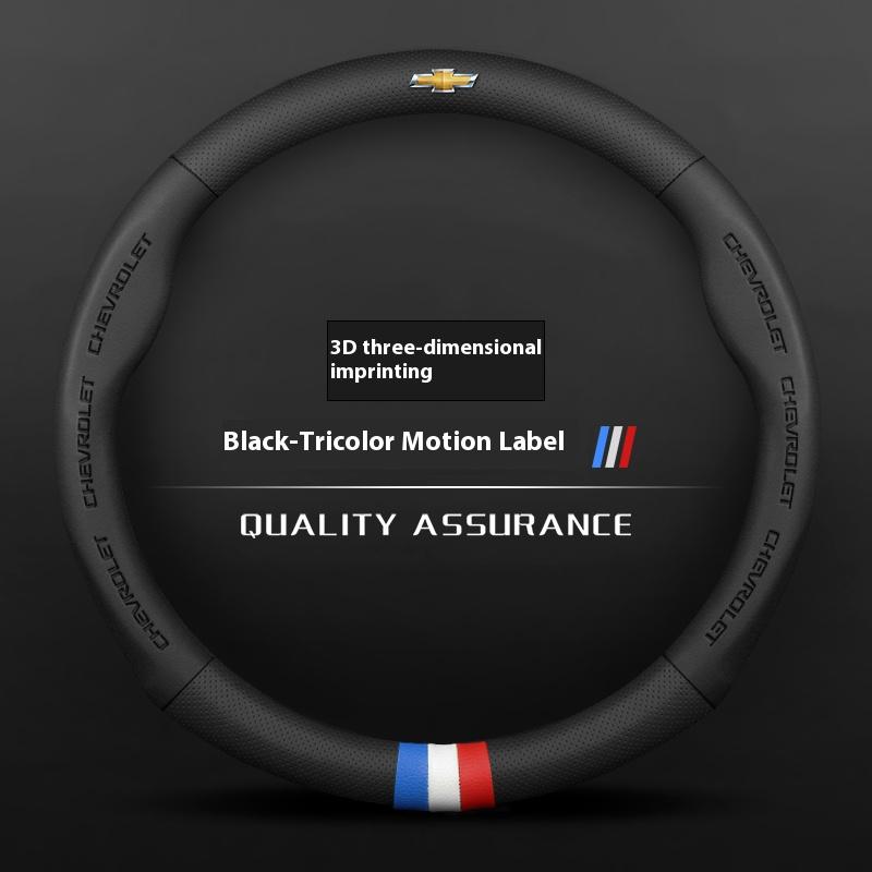 Leather Car Steering Wheel Cover For Chevrolet Malibu Sail Equinox Cruze Cavalier Menlo Bolt Aveo Onix Capti Cavalier Accessorie