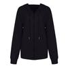 Women's Loose Slit Pocket Zip Solid Long Sleeve Hooded Sweatshirt Cardigan