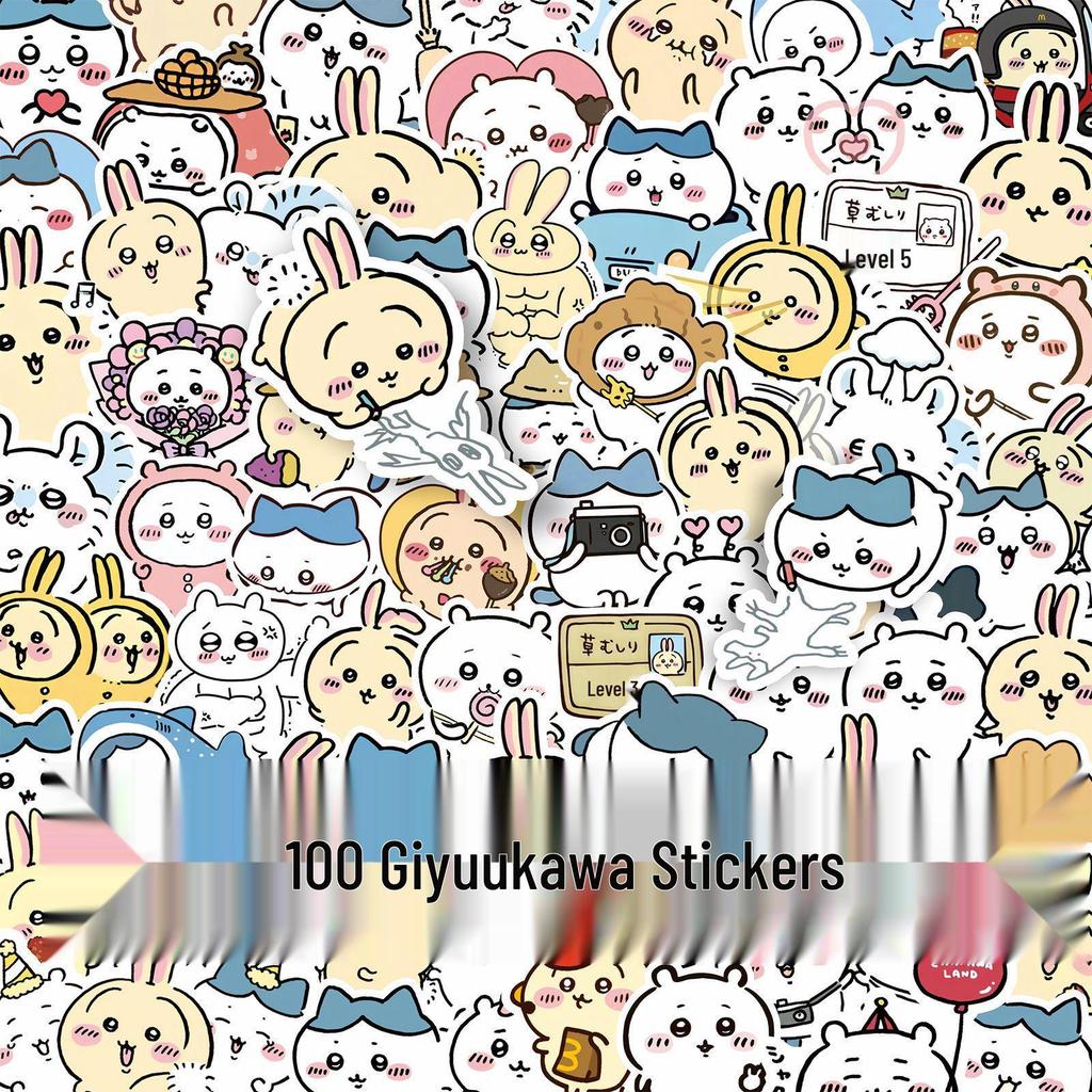 100 Chiikawa Cartoon Stickers: Cute, Waterproof Decals for Phones, Cases, and Computers
