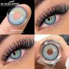 EYESHARE 1 Pair PATTAYA Brown Contact Lenses for Eyes 14.2mm Natural Lenses Yearly Use Cosmetics Pupil