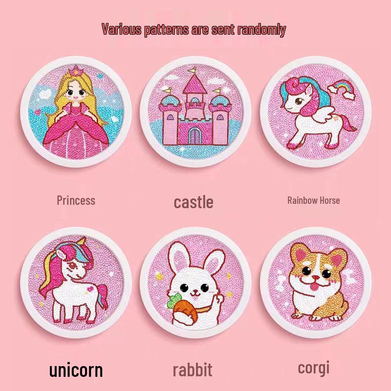 Nouveau Sticker Strass DIY 2024 Peinture Diamant Jouet pour Enfants - Kit Créatif pour Filles