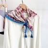 Vintage Tassel Square Scarf Women S Versatile Elegant Shawl