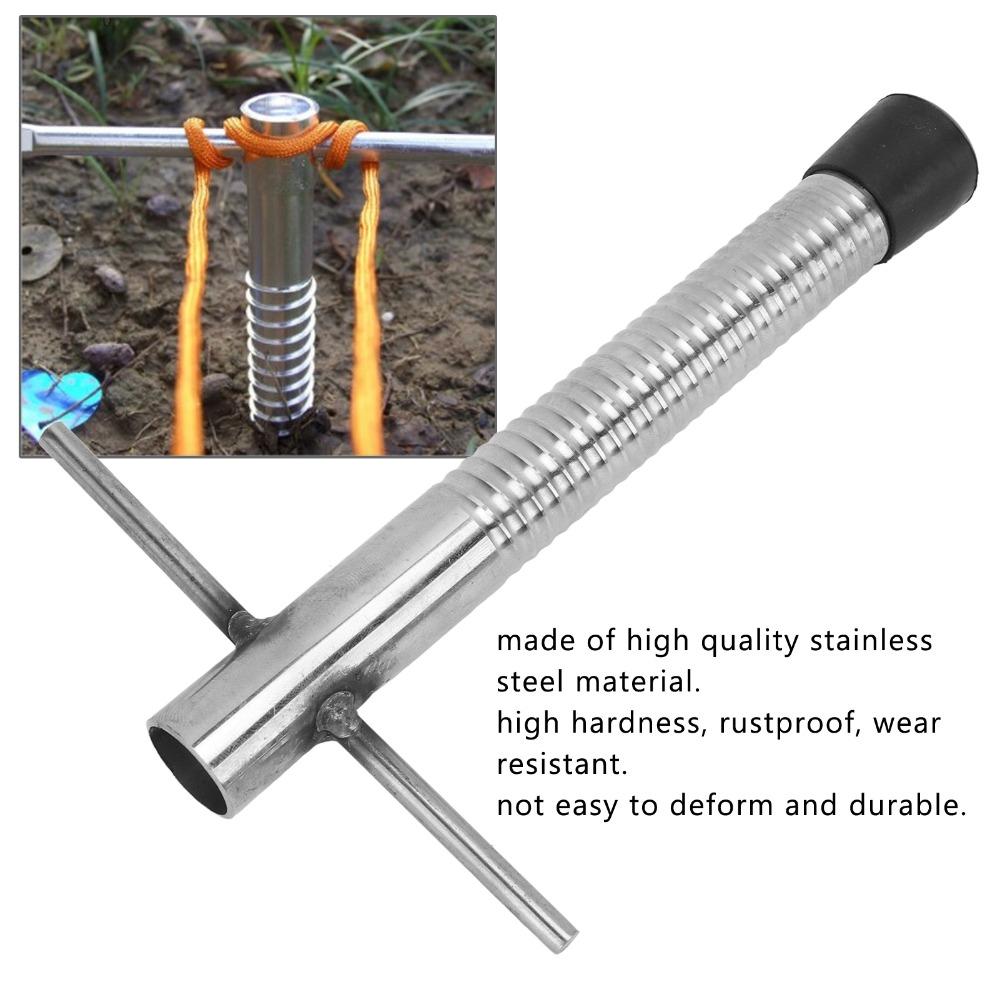2PCS Spiral Fishing Ice Drill Wearproof Ice Nail Portable Ice Augers  Winter Fishing