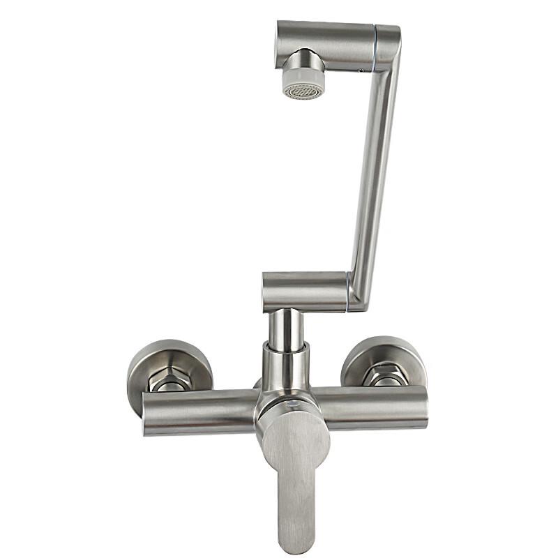 

304 Stainless Steel Wall-Mounted Kitchen Sink Faucet