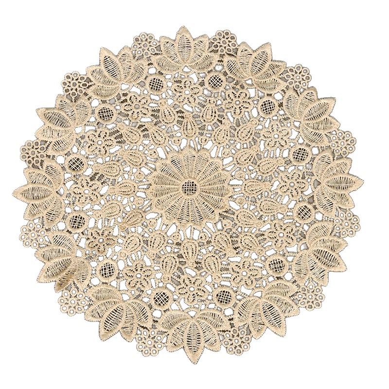 Bestickte rutschfeste runde Untersetzer & dekorative Tischmatte im Ethno-Stil