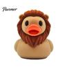 Miniature Animal Statues Cute Lion Duck Figurine, 3D Printed Desktop Ornament, Creative Collectibles Statue for Car Dashboard Shelf Decor, Gift