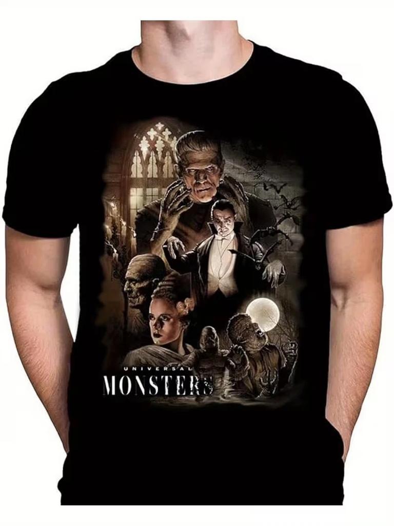 VINTAGE UNIVERSAL MOVIE MONSTERS T Shirt LUGOSI KARLOFF ICONIC SIZE 3XL NEW!