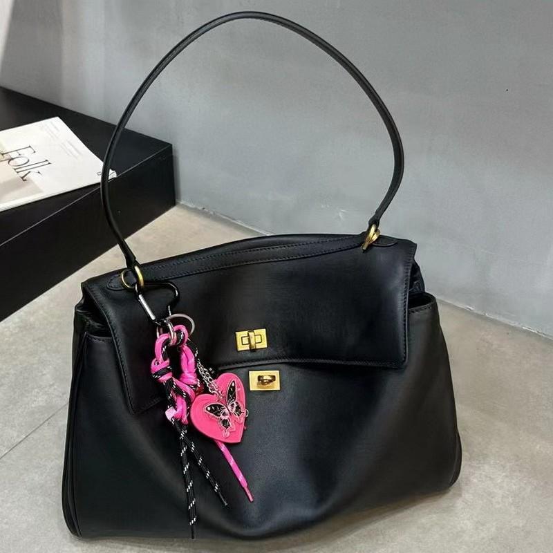 New high-end cowhide leather tote bag KL bag underarm bag shoulder crossbody handbag bag women's bag