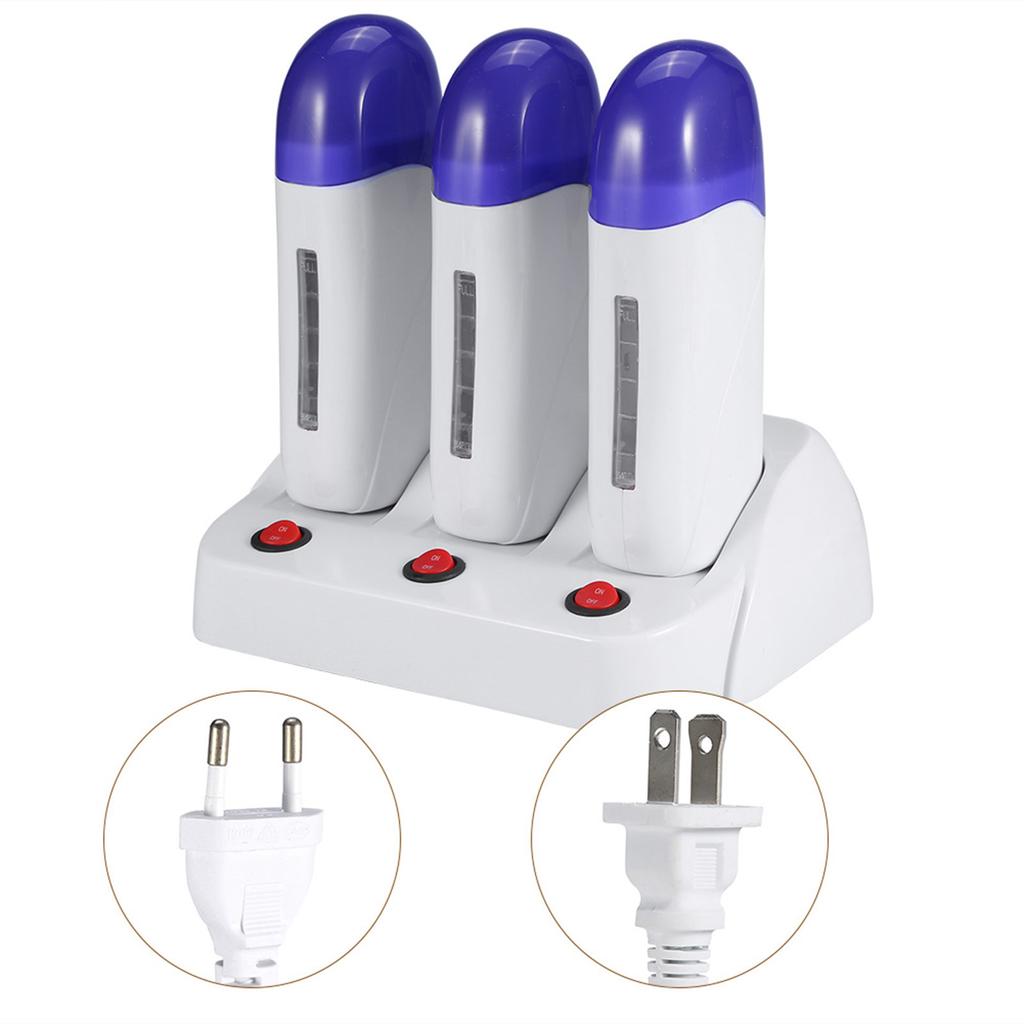 3Types Cartridge Wax Depilatory Roller Warmer Heater Waxing Body Hair Removal Machine