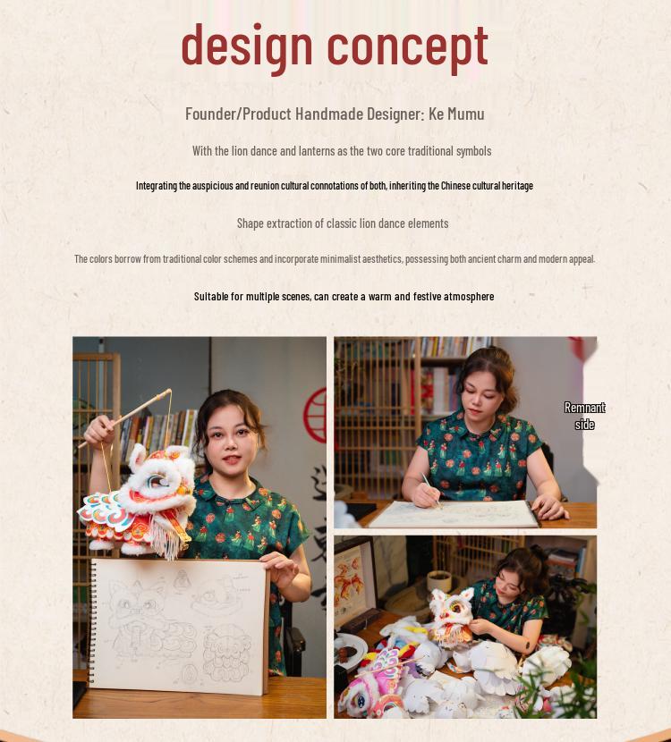 Mid-Autumn Festival 2025 DIY Lion Lantern Kit for Kids - Ancient Style