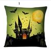 Luxurious Cotton Linen Square Halloween Pattern Throw Pillow Case Cover For A Timeless And Elegant Home Decor