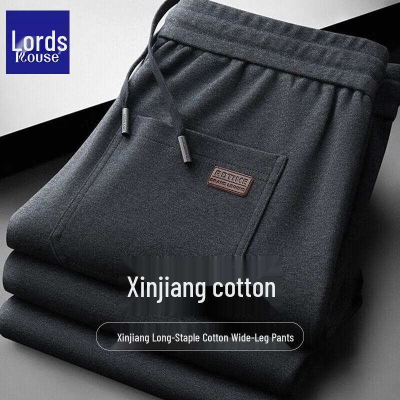 Lozzi Men s Loose Straight-Leg Cotton Casual Pants 6XL