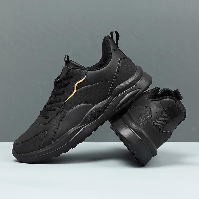 

Большой размер 48 мужская обувь дышащие повседневные кроссовки беговые кроссовки легкие кожаные спортивные туфли для улицы мужские zapatillas de deport 39 чёрный