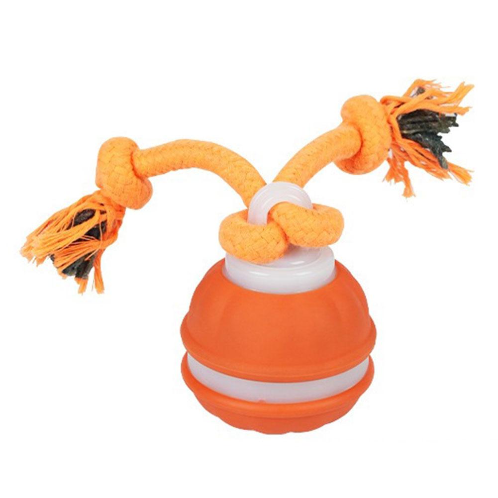 

Интерактивные игрушки для собак, USB-перезаряжаемый мяч для собак с активацией движением и веревкой, пищащая игрушка для щенков/маленьких собак оранжевый