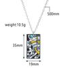 Demon Slayer Anime Enamel Pendant Necklace Unisex Cosplay Jewelry Agatsuma Zenitsu Hashibira Inosuke Character Props