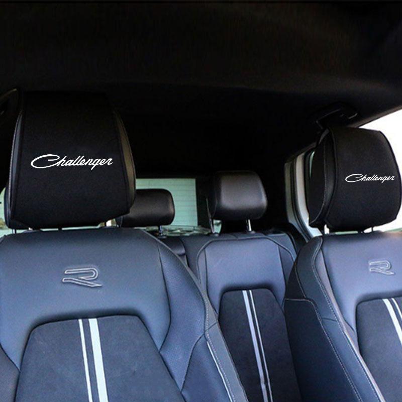 Car Seat Back Headrest Pillow Dustproof Cover For Dodge Challenger 2008 2009 2010 2011 2012 2013 2014 2015 2016 2017 2018 2019 T777
