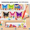 Wooden Fun Number Letter Maze Magnetic Color Classification Walking Puzzle Toy