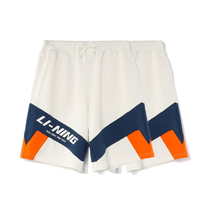 Li Ning Casual Shorts Men's Ivory AKSR569-1