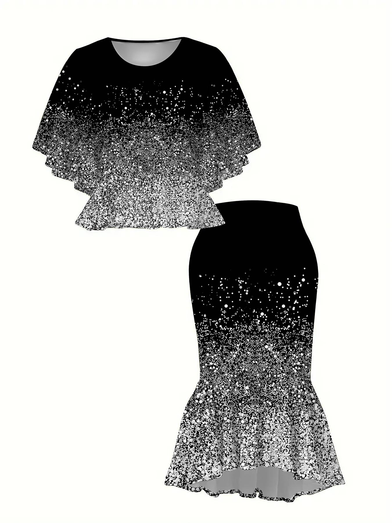 

Классический тотемный женский принт, напечатанный на 3D-принтере, Модный большого размера, Элегантный, Универсальный для всех сезонов. Футболка, Юбка и Комплект, Модный Стиль 6XL белый