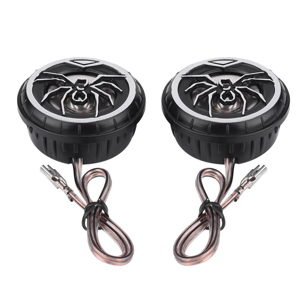 2Pcs Creative Auto Car Spider Pattern Super Power Loud Audio Speaker Tweeter Loudspeaker