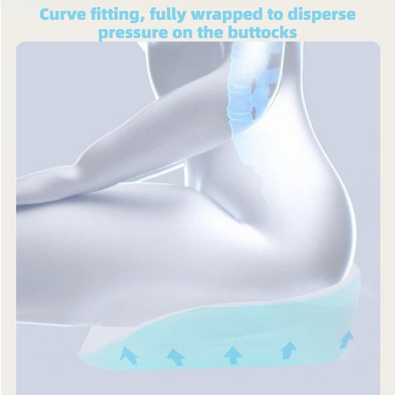 Memory Foam Seat Cushion for Office Chair and Car Seat Support Pillow Back Pain Relief Comfort Non Slip Pad Sedentary Workers