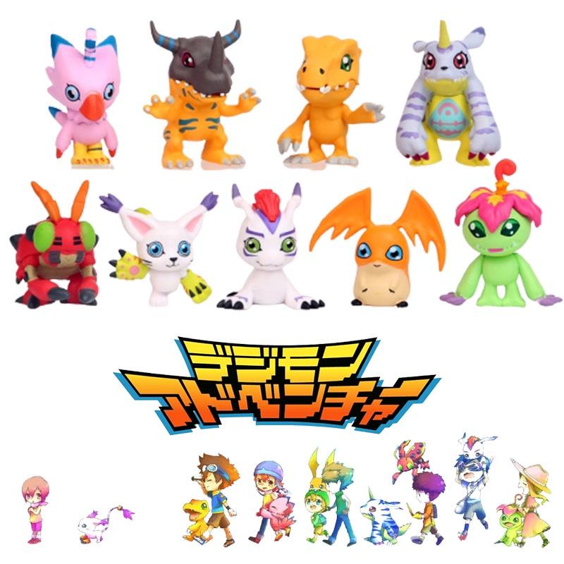 9 Stück Digimon Adventure Figuren PVC Spielzeug Weihnachtsgeschenke Kuchendekorationen Sammlerstück
