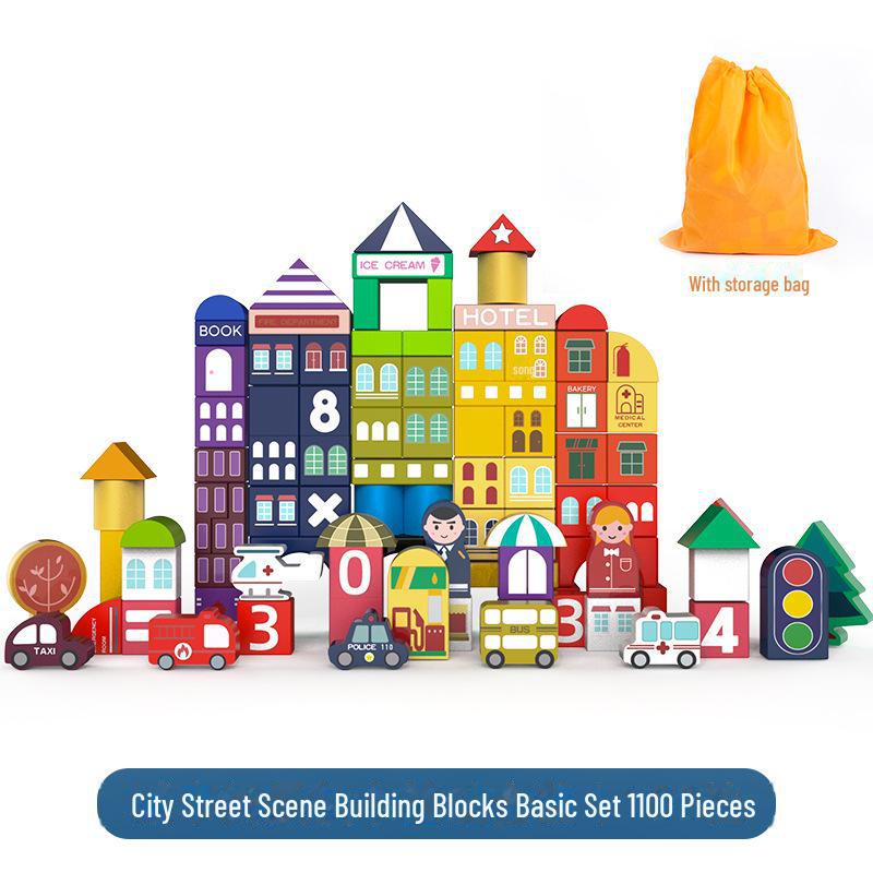 

Строительные блоки из цельного дерева для малышей: Набор развивающих игрушек для мальчиков и девочек