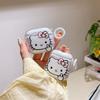 Airpods 1 /2 Generation Transparent Kt Cat Personality Middle Finger Bluetooth Headset Case Protective Cover Airpods Pro Buckle