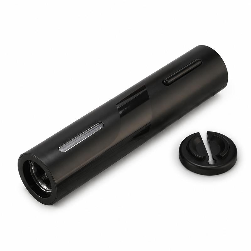 Factory ABS PC Steel 25W Rechargeable Wine Kit Foil Cutter Electric Corkscrew Pourer Vacuum Stopper Base Home Electric Corkscrew