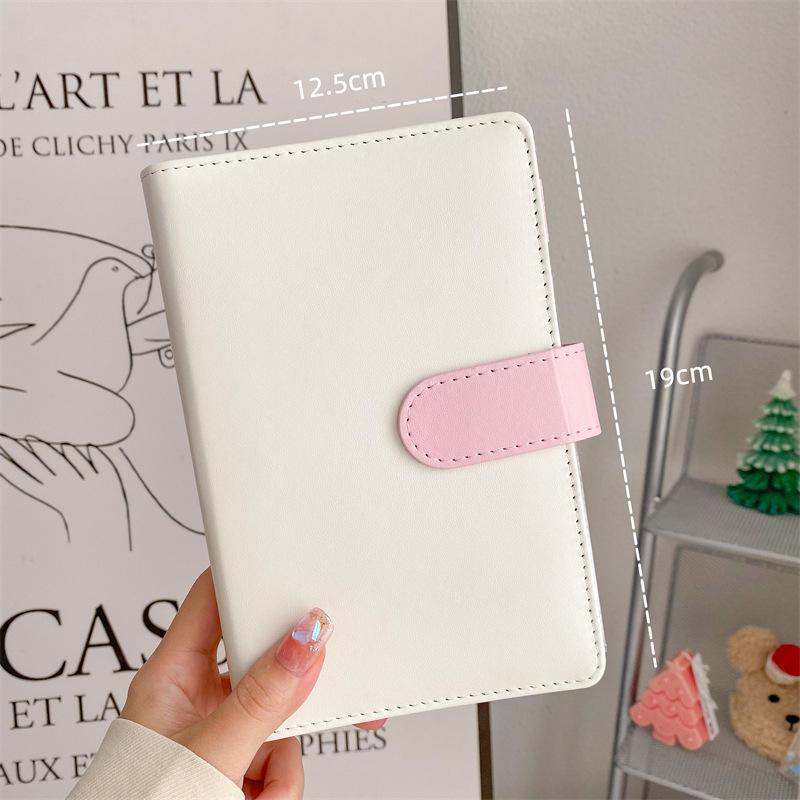 A5 A6 A7 A8 White Binder Po Card Collection Book Postcard Organizer Diary Notebook School Stationery