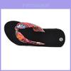 Elegant Women Summer Flip Flops Wedge Heeled Platforms With Comfortable Beach Shoes