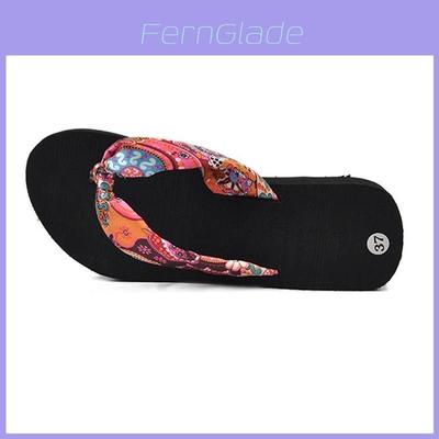 Elegant Women Summer Flip Flops Wedge Heeled Platforms With Comfortable Beach Shoes
