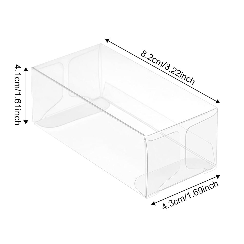 50 Stück Vitrine Klare Spielzeugauto-Modell-Displayboxen 1:64 Spielzeugautos PVC-Schutzbox Hülle Vitrinenbox für HotWheels Staubdicht