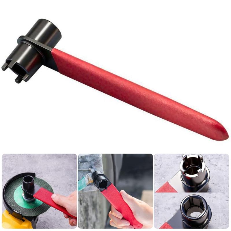 4Prong & Hex Socket Wrench Angle Grinders Spanner Glands Removal Tool Ergonomic Handle 180mm Length for Quick Service