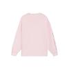 Li Ning SS22 Sakura Series Letter Print Casual Pullover Long Sleeve Drop Shoulder T-Shirt Unisex Tops Pink AHSS915-2