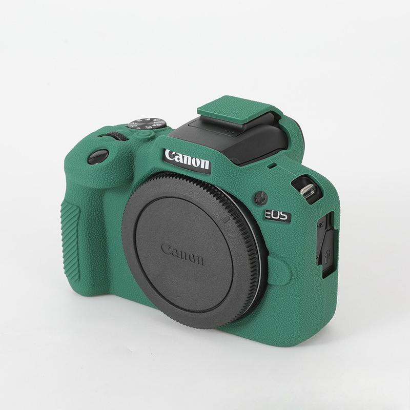 Silicone Case & Soft Shell Camera Pouch for Canon EOS R100 - Mirrorless Camera Protective Cover