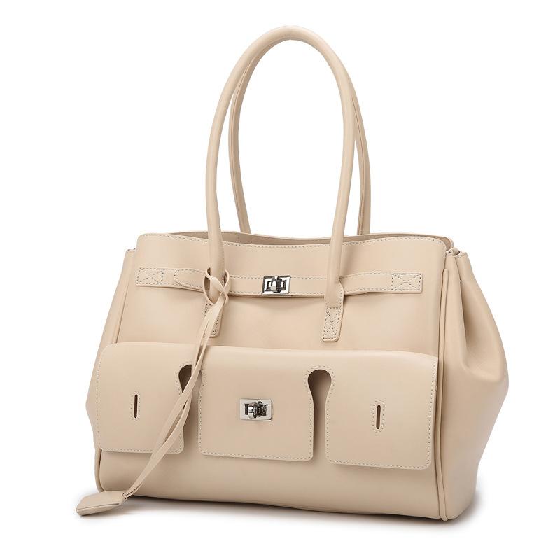 Customized Tote Bag for Women with High-end Feel, Large Capacity Commuting Bag, Simple Temperament, Shoulder Bag