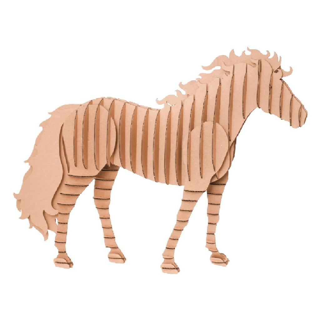 Les Trésors De Lily [A2713] - 3D Cardboard Figurine 'Horse' - Boards 30x30 Cm