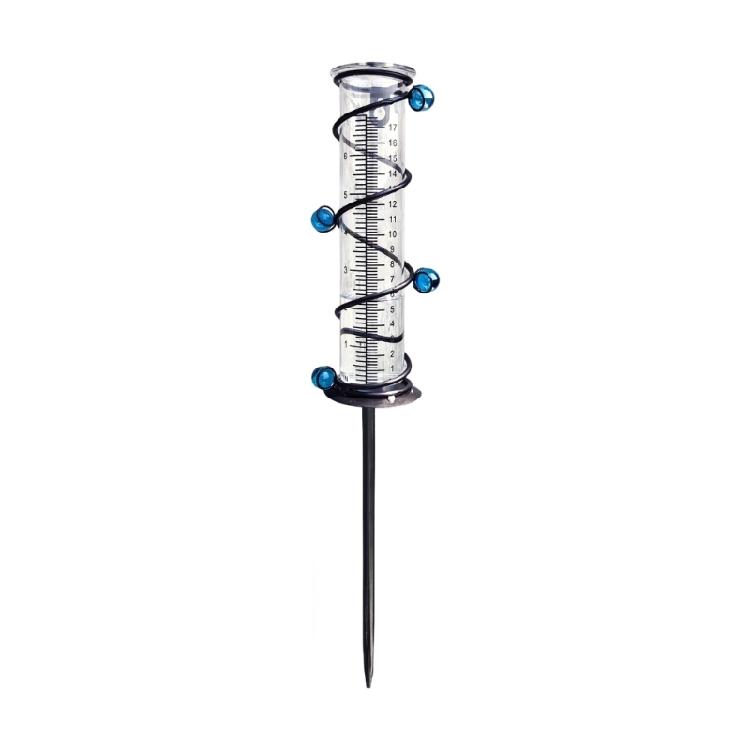 

Wall Hanging Metal Rain Gauge With Visibility Scale Marking Weather Resistant Rain Gauge For Landscape Decoration 1