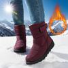 Damenstiefel Winter Plüsch Warme Baumwollschuhe Mode Lässige Stiefeletten Outdoor Rutschfeste Schneestiefel Große Größe 36-44 Botas Mujer