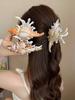 6 13cm Conch Women's Claw Clips, Marine Life Hair Clips, Fun Beach Vacation Accessories, Summer Clothing Styling Headwear