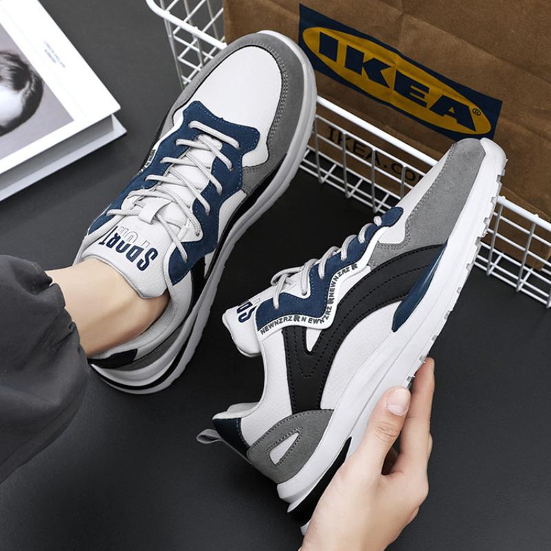 Fashion Men Sneakers Lace Up Casual Shoes for Men 2024 New Outdoor Flat Breathable Vulcanized Tennis Shoes Lightweight Zapatillas Hombre
