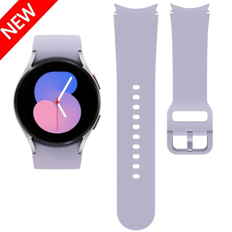 20mm Silicone Strap For Samsung Galaxy Watch 7/6/5/4 40mm 44mm Pro 45mm Bracelet Belt Galaxy Watch 6 4 Classic 47mm 46mm Correa