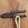 Cast Iron Wall Hooks Plier Shape Vintage Tool Hanger Rustic Key Hanger Holder for Homeowners DIY Enthusiasts Mechanics Craftsmen