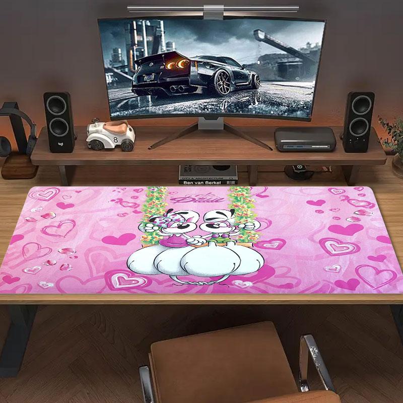 Diddl Large Size Mouse Pad Large Gaming Table Cushion Non-slip Laptop Tablet Big Mousepad XXL Mat Mini PC Playmat With Lock edge