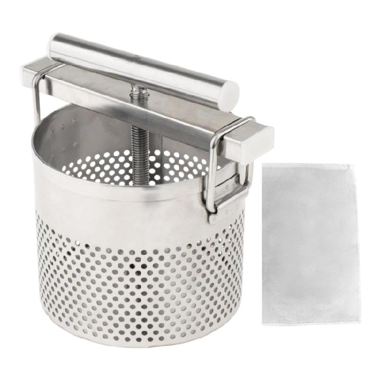 

Practical Stainless Steel Food Press Manual Operated for Squeezing Water out of Ingredients in Commercial Kitchens 1