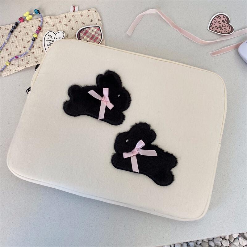 Cute Bow-Knot Rabbit Laptop & Tablet Sleeve