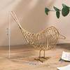 1Pc Iron Little Bird Statue Modern Design Animal Figurine Home Office Decoration Craft Home Decoration Accessories